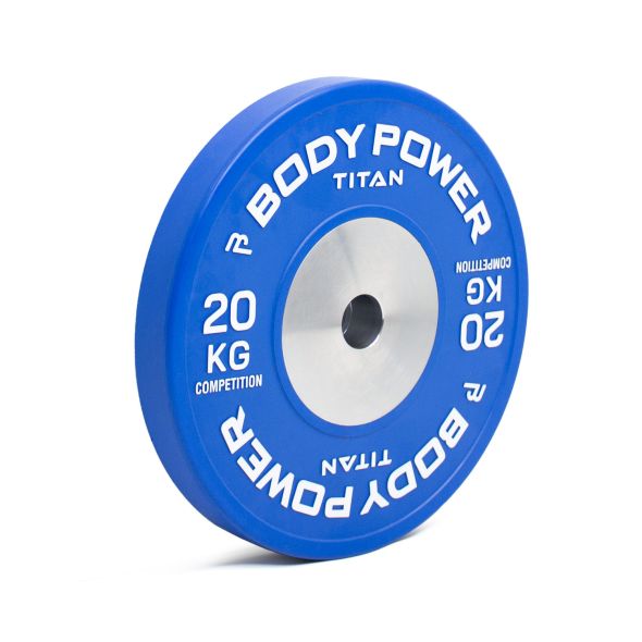 Body Power TITAN Competition Bumper Plate 20kg (x1)