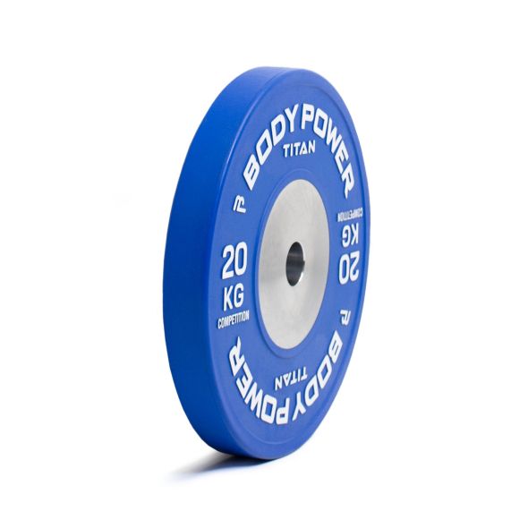 Body Power TITAN Competition Bumper Plate 20kg (x1)