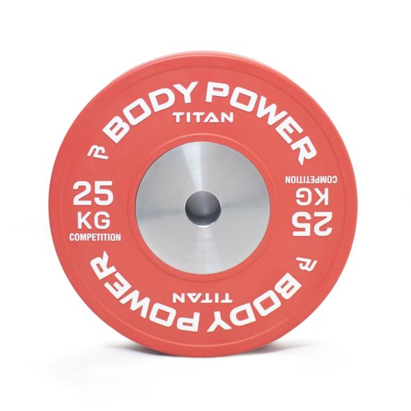 Body Power TITAN Competition Bumper Plate 25kg (x1)