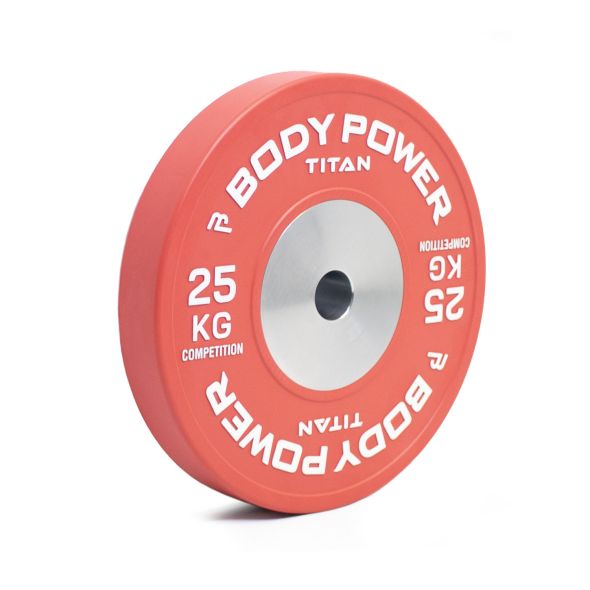 Body Power TITAN Competition Bumper Plate 25kg (x1)