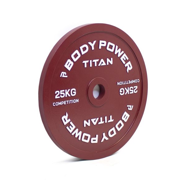 Body Power TITAN Calibrated Cast Iron Olympic Plate 25kg (x2)