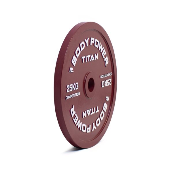 Body Power TITAN Calibrated Cast Iron Olympic Plate 25kg (x2)