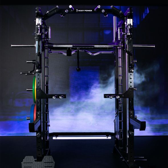 Body Power TITAN MFT Elite - Multi-Functional Trainer with Counterbalanced Smith and Half Rack