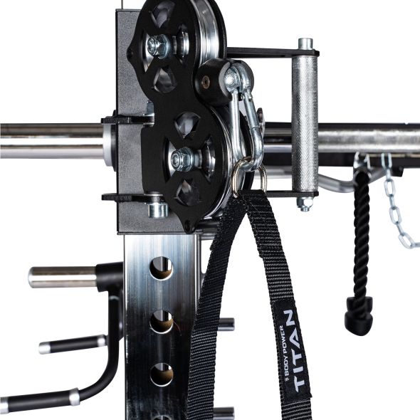 Body Power TITAN MFT Elite - Multi-Functional Trainer with Counterbalanced Smith and Half Rack
