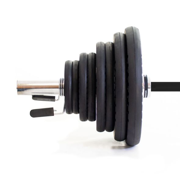 Body Power 105kg Rubber Tri-Grip Olympic Weight Set