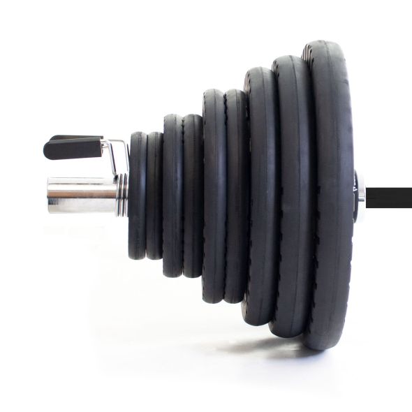Body Power 145kg Rubber Tri-Grip Olympic Weight Set