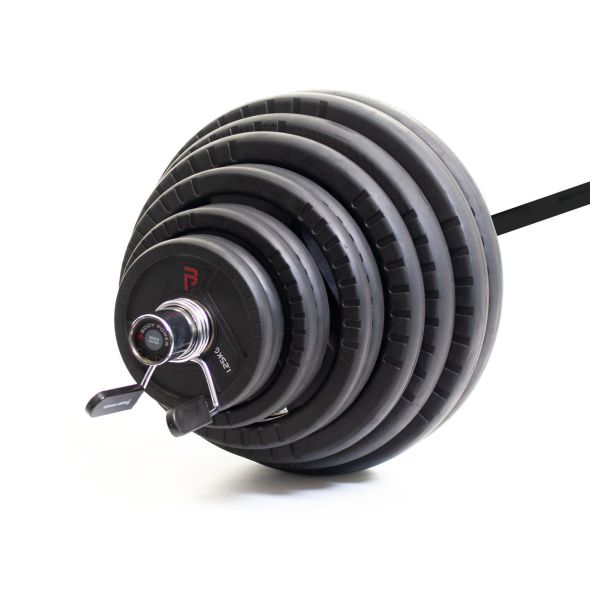 Body Power 185kg Rubber Tri-Grip Olympic Weight Set