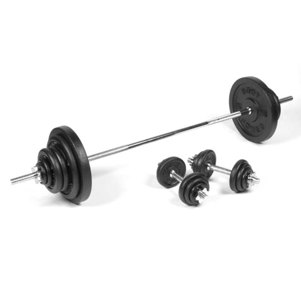 Body Power 100kg 5ft Spinlock Weight Set