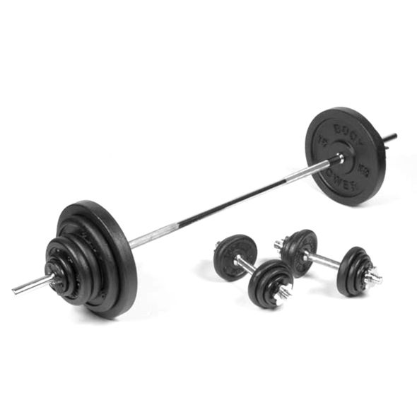 Body Power 102kg 7ft Combi Standard Weight Set