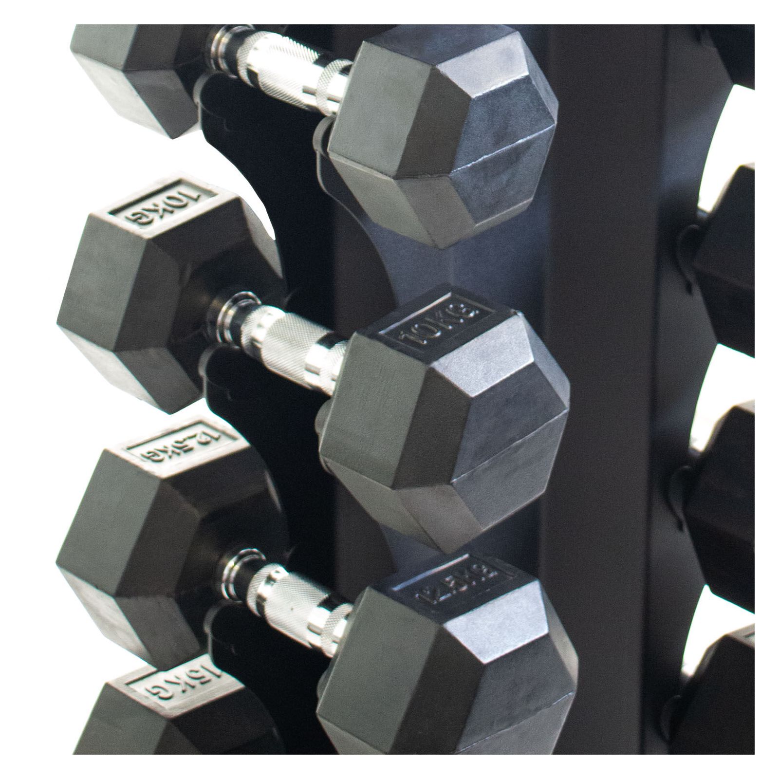 Body Power Rubber Hex Dumbbell Set to 20kg and Pair X