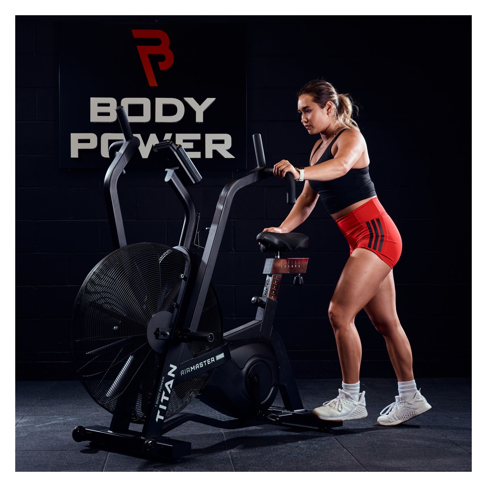 Crossfit Echo Bike Watts Body Power TITAN AirMaster Pro Air Bike